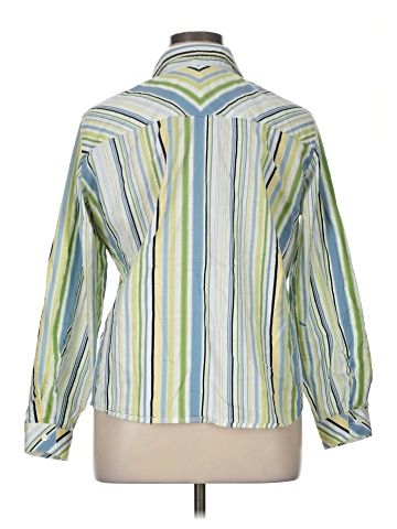 Liz Claiborne 3/4 Sleeve Button-Down Shirt (view 2)