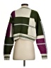 525 America Color Block Green Pullover Sweater Size S - photo 2