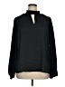 Stitch Fix 100% Polyester Black Long Sleeve Blouse Size XL - photo 1