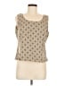 Perceptions 100% Polyester Tan Sleeveless Top Size 12 - photo 1