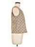 Perceptions 100% Polyester Tan Sleeveless Top Size 12 - photo 4