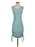Assorted Brands Solid Teal Casual Dress Size S - photo 1