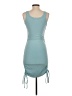 Assorted Brands Solid Teal Casual Dress Size S - photo 2