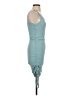 Assorted Brands Solid Teal Casual Dress Size S - photo 4