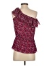 Express 100% Nylon Floral Red Sleeveless Top Size XS - photo 2