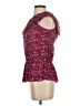Express 100% Nylon Floral Red Sleeveless Top Size XS - photo 5