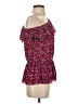 Express 100% Nylon Floral Red Sleeveless Top Size XS - photo 4