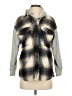 Central Park West 100% Polyester Plaid Gray Fleece Size XS - photo 1