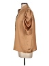 Ann Taylor 100% Polyester Tan Short Sleeve Blouse Size L - photo 5