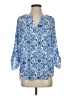 Cato Blue 3/4 Sleeve Blouse Size S - photo 1