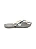 J.Crew Gray Flip Flops Size lg - photo 1