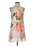 Peppermint 100% Polyester Floral Gray Cocktail Dress Size S - photo 1