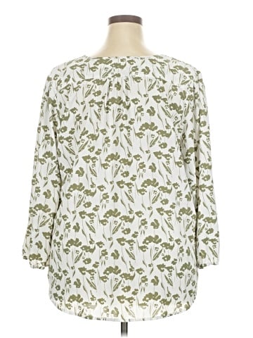 Monday Fun 3/4 Sleeve Blouse (view 2)