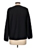 Ann Taylor LOFT 100% Polyester Black Blue Long Sleeve Blouse Size L - photo 2