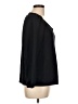 Ann Taylor LOFT 100% Polyester Black Blue Long Sleeve Blouse Size L - photo 4