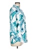 Ceasikery Tropical Teal 3/4 Sleeve Blouse Size L - photo 4