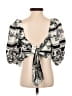 Express 100% Cotton Black 3/4 Sleeve Blouse Size 0 - photo 2