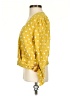 Blu Pepper Polka Dots Yellow 3/4 Sleeve Blouse Size S - photo 5