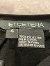 Etcetera 100% Polyester Black Sleeveless Blouse Size 4 - photo 7