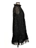 Max Studio 100% Polyester Stars Black Cocktail Dress Size M (estimated) - photo 4