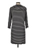 Yala Stripes Gray Casual Dress Size M - photo 2