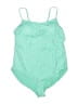 Catalina Chevron-herringbone Green One Piece Swimsuit Size XL - photo 1