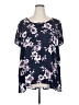 Torrid Floral Purple Short Sleeve Blouse Size 2X (estimated) - photo 1