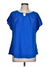 Blooming Jelly Blue Short Sleeve Blouse Size L - photo 1