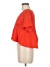 Elli White Orange Short Sleeve Blouse Size M - photo 5