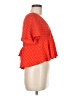 Elli White Orange Short Sleeve Blouse Size M - photo 4