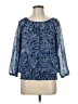 Cathy Daniels 100% Polyester Blue 3/4 Sleeve Blouse Size M - photo 1