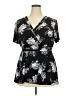 Torrid Black Short Sleeve Top Size 2X Plus (2) - photo 1