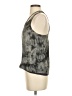 Mason 100% Silk Gray Sleeveless Top Size 2 - photo 5