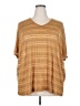 Vocal 100% Rayon Tan Short Sleeve T-Shirt Size 3X - photo 1