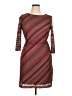 Studio One Chevron-herringbone Burgundy Cocktail Dress Size 14 - photo 1