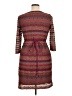 Studio One Chevron-herringbone Burgundy Cocktail Dress Size 14 - photo 2