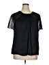 St. John Black Short Sleeve Blouse Size 16 - photo 1