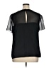 St. John Black Short Sleeve Blouse Size 16 - photo 2