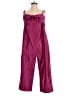 Hutch 100% Polyester Solid Burgundy Jumpsuit Size M - photo 1