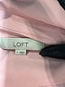 Ann Taylor LOFT 100% Polyester Color Block Pink Long Sleeve Blouse Size L - photo 7