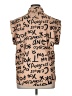 Shein Curve 100% Polyester Print Brown Sleeveless Blouse Size 1X - photo 2
