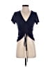 Lanston Blue Short Sleeve Top Size XS - photo 1
