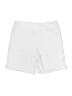 Emily B 100% Polyester Solid White Athletic Shorts Size L - photo 2