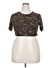 Yitty Brown Short Sleeve Top Size 4X - photo 1