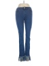 Missguided Chevron-herringbone Blue Jeans Size 4 - photo 1