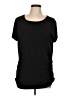 Elle Black Short Sleeve Top Size L - photo 1