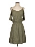 Splendid Solid Green Casual Dress Size S - photo 1