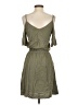 Splendid Solid Green Casual Dress Size S - photo 2