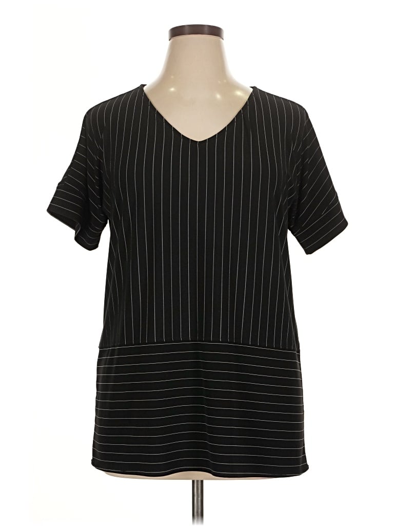 Pre-owned Joseph Ribkoff Short Sleeve T-shirt In Black