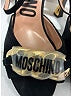 Moschino 100% Leather Black Heels Size EU 39 - photo 4